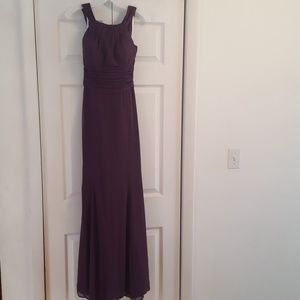Plum David's Bridal dress
